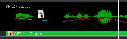 Drag Processed Audio